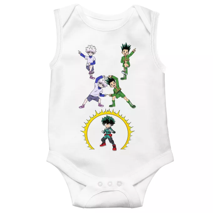Body baby Ärmlös Parodi My Hero Academia Gon, Killua och Deku (Izuku Midoriya)