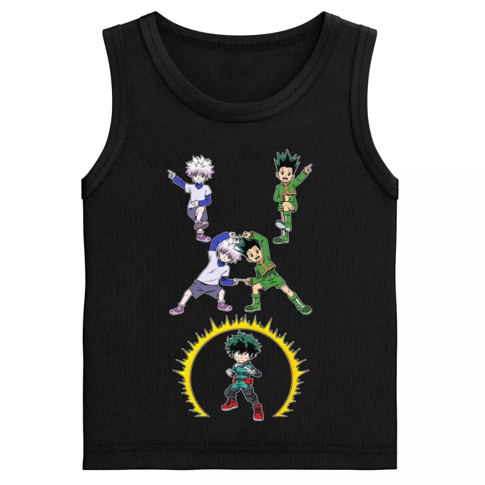 Linnen för barn Parodi My Hero Academia Gon, Killua och Deku (Izuku Midoriya)
