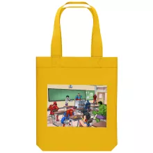 Borsa Tote Bag in cotone organico Parodie di Manga