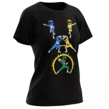 T-shirt Femme Power Ranger « Une fusion colorée... » – Parodie Power Rangers