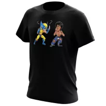 Camiseta Wolverine Vs Bruce-Lee – Parodia de Wolverine