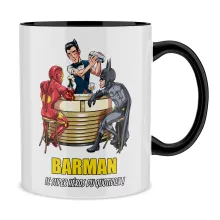 Mug Iron Man « Barman, le super Héros du quotidien ! » – Parodie Batman