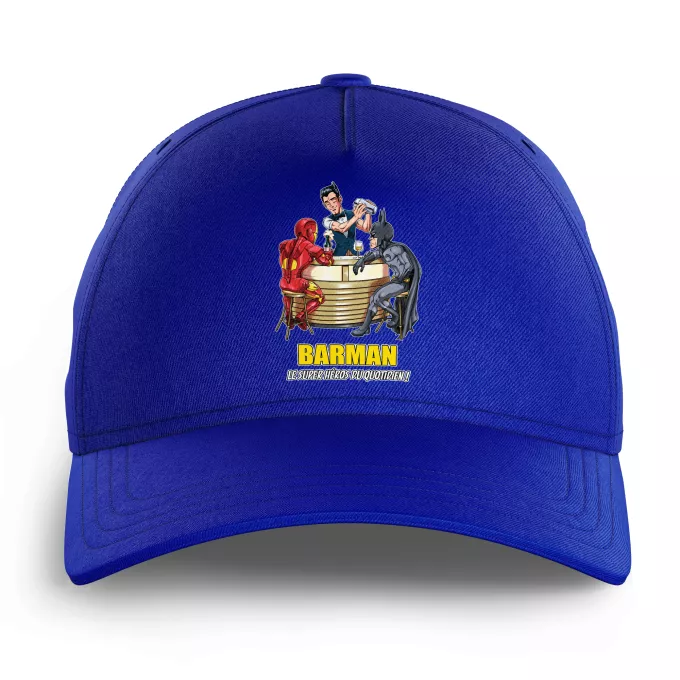 Casquettes Enfants Parodie Batman Barman, le super Héros du quotidien ! - Iron Man, Batman et...Barman