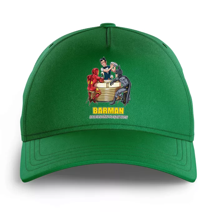 Casquettes Enfants Parodie Batman Barman, le super Héros du quotidien ! - Iron Man, Batman et...Barman