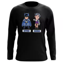T-Shirt à manches longues « Les 2 Super-Héros de la Nuit !! » – Parodie Batman
