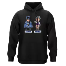 Sweat à capuche « Les 2 Super-Héros de la Nuit !! » – Parodie Batman