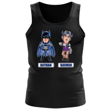 Débardeur « Les 2 Super-Héros de la Nuit !! » – Parodie Batman