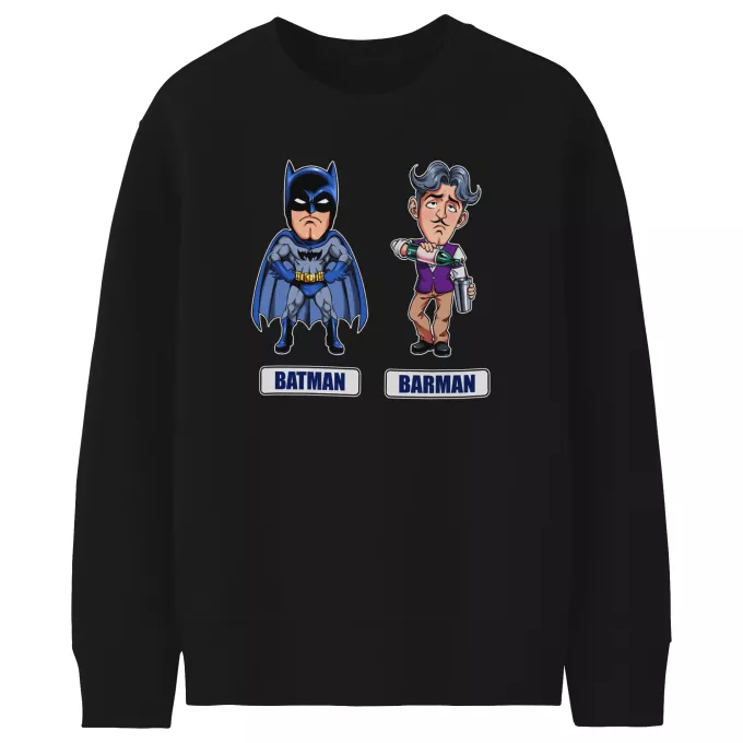 Pulls Enfants Parodie Batman Les 2 Super-Héros de la Nuit !! - Barman