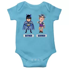 Body bébé « Les 2 Super-Héros de la Nuit !! » – Parodie Batman