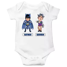 Body bébé « Les 2 Super-Héros de la Nuit !! » – Parodie Batman