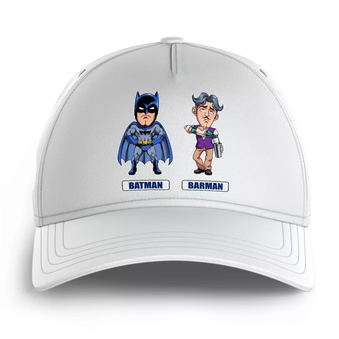 Casquettes Enfants Parodie Batman Les 2 Super-Héros de la Nuit !! - Barman