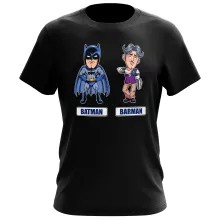 T-shirt « Les 2 Super-Héros de la Nuit !! » – Parodie Batman