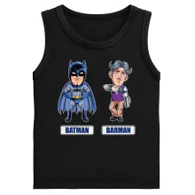 Débardeurs Enfants « Les 2 Super-Héros de la Nuit !! » – Parodie Batman
