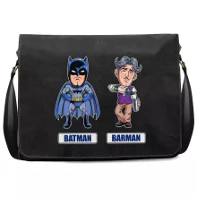 Sac à bandoulière « Les 2 Super-Héros de la Nuit !! » – Parodie Batman