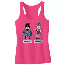 Débardeur Enfant Fille « Les 2 Super-Héros de la Nuit !! » – Parodie Batman