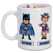 Mug « Les 2 Super-Héros de la Nuit !! » – Parodie Batman