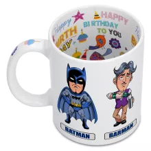 Mug « Les 2 Super-Héros de la Nuit !! » – Parodie Batman