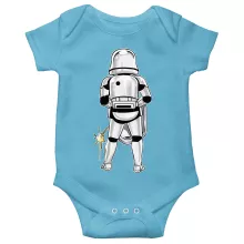 Body bébé Stormtrooper « Problème pour viser... » – Parodie Star Wars