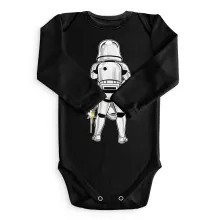 Imperial Stormtrooper Baby Body långa ärmar – Parodi Stjärnornas krig