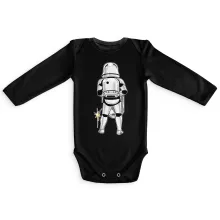 Imperial Stormtrooper Baby Body långa ärmar – Parodi Stjärnornas krig