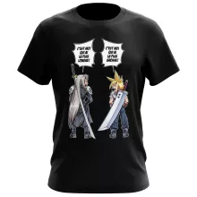 T-shirt Clad Strife Vs Sephiroth « Final Fantazizi Remake ! » – Parodie Final Fantasy VII