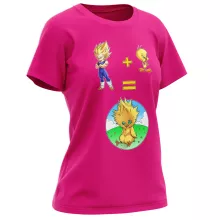 Baby Chocobo Damen T-shirt “Baby Chocobo, Vegeta en Tweety” – Dragon Ball Z parodie