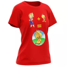 Baby Chocobo Women T-shirt “Baby Chocobo, Vegeta and Tweety” – Dragon Ball Z parody