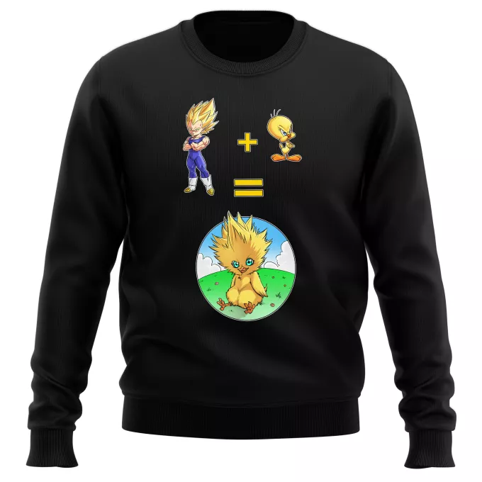 Felpe Paoridia Dragon Ball Z - DBZ Baby Chocobo, Vegeta e Titti