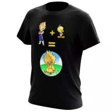 Baby Chocobo T-Shirt “Baby Chocobo, Vegeta and Tweety” – Dragon Ball Z parody
