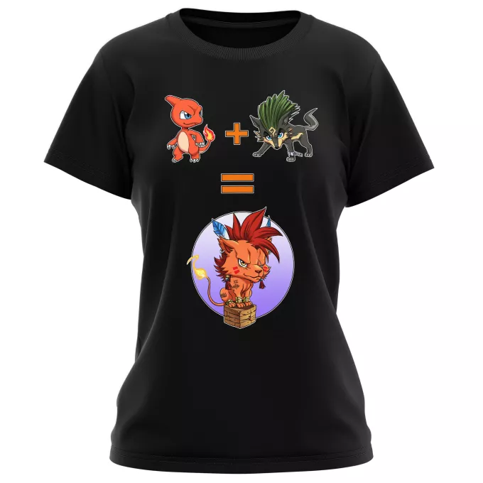 Magliette per Donne Paoridia Pokémon Red XIII, Link Lupo e Charmeleon