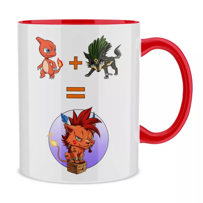 Mugs Parodie Pokémon Expérience n°XIII - Rouge XIII, Link Loup, Reptincel