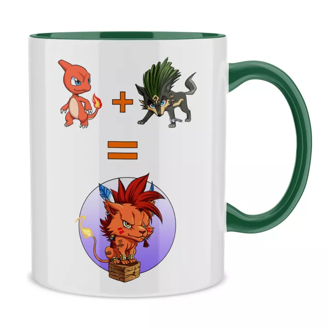 Mugs Parody of Pokémon Red XIII, Link Wolf and Charmeleon