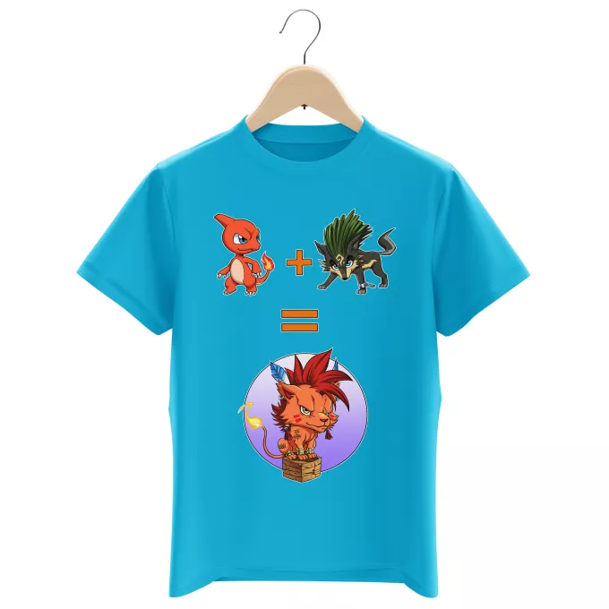 Boys Kids T-shirts Parody of Pokémon Red XIII, Link Wolf and Charmeleon