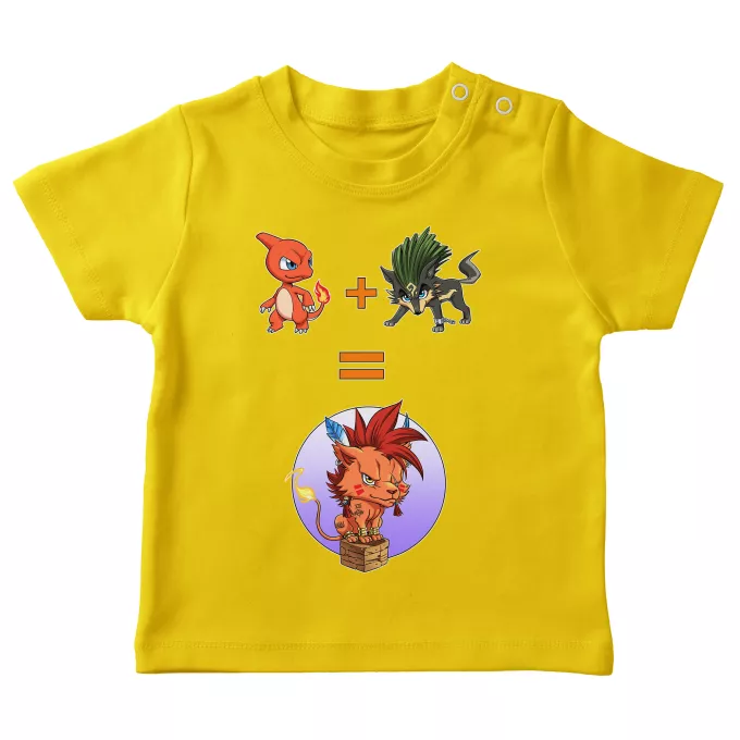 Baby's T-shirts Parody of Pokémon Red XIII, Link Wolf and Charmeleon