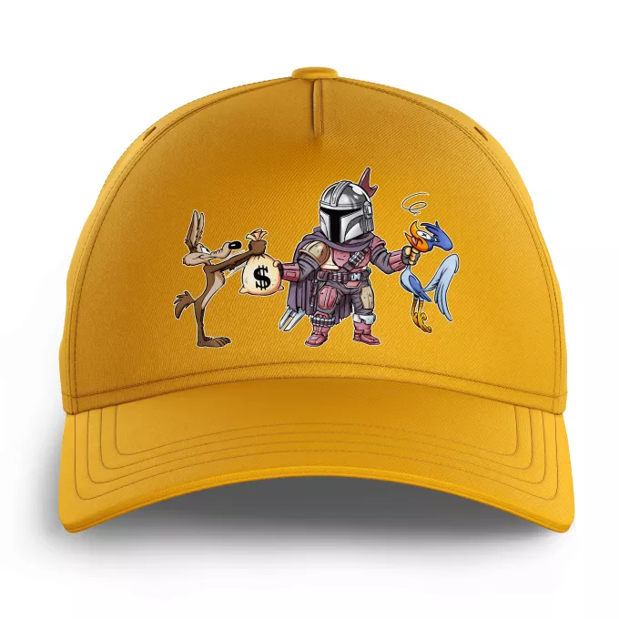 Casquettes Enfants Parodie Star Wars Le meilleur chasseur de prime de la Galaxie ! - Mando le Mandalorien aka Din Djarin, Bip Bip, le Coyote