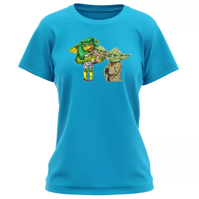 Magliette per Donne Paoridia Star Wars Yoda, baby Yoda e Greta Gremlin