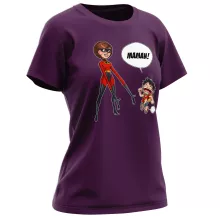 T-shirt Femme Elasticgirl « Super Maman !! » – Parodie One Piece