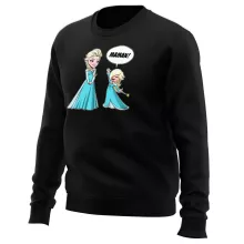 Pull Elsa « Une Maman qui n'a pas froid aux yeux ! » – Parodie Super Mario