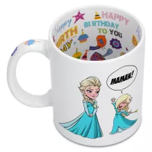 Mug Elsa « Une Maman qui n'a pas froid aux yeux ! » – Parodie Super Mario