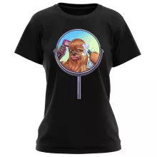 Chewbacca Women T-shirt “Chewbacca aka Chewie” – Star Wars parody