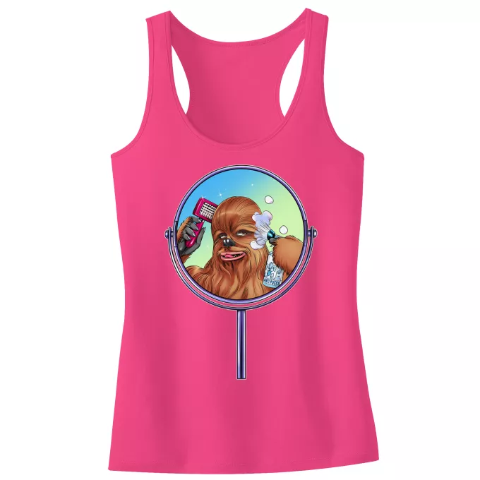 Girls Kids Tank Top Parody of Star Wars Chewbacca aka Chewie - Wookie