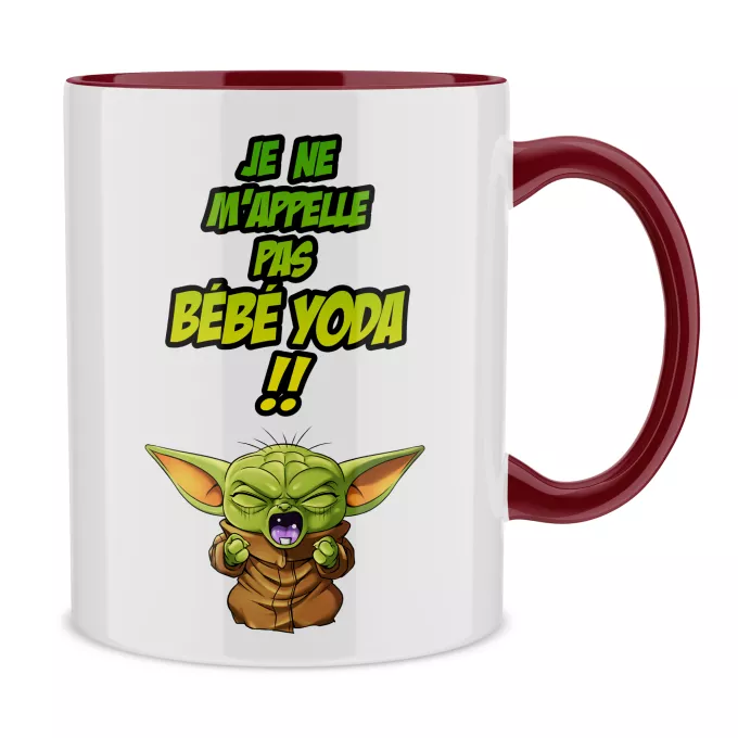Mugs Parodie Star Wars Un cri du coeur et avec force ! - Grogu, Bébé Yoda, Baby Yoda
