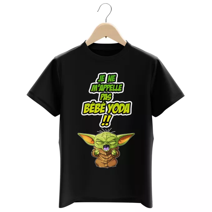T-shirts Enfants Garçons Parodie Star Wars Un cri du coeur et avec force ! - Grogu, Bébé Yoda, Baby Yoda