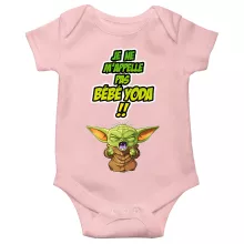 Body bébé (Filles) Grogu « Un cri du coeur et avec force ! » – Parodie Star Wars