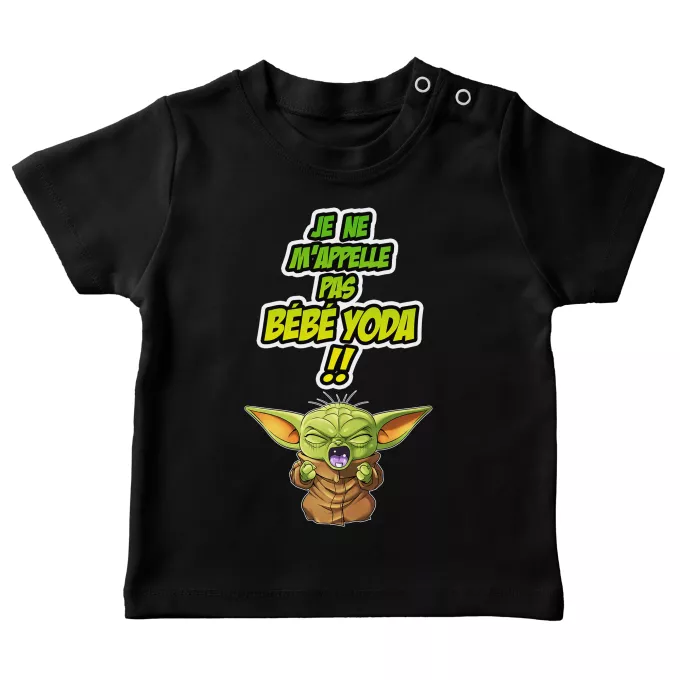 T-shirts bébé Parodie Star Wars Un cri du coeur et avec force ! - Grogu, Bébé Yoda, Baby Yoda