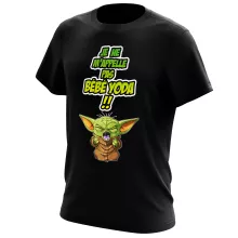 T-shirt Grogu « Un cri du coeur et avec force ! » – Parodie Star Wars