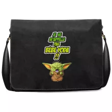 Sac à bandoulière Grogu « Un cri du coeur et avec force ! » – Parodie Star Wars