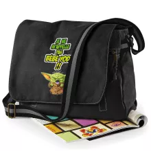 Sac à bandoulière Grogu « Un cri du coeur et avec force ! » – Parodie Star Wars