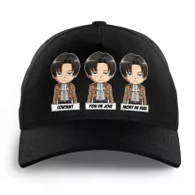 Casquette Enfant Livaï Ackerman Caporal-chef « Invincible et...impassible ! » – Parodie L'attaque des Titans