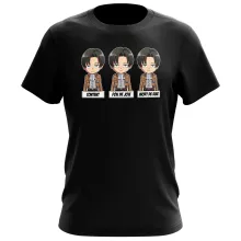 T-shirt Livaï Ackerman Caporal-chef « Invincible et...impassible ! » – Parodie L'attaque des Titans